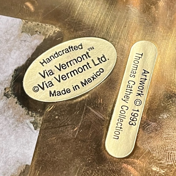 Via Vermont trinket box- Warm Greetings From The Heart 1993 - Picture 10 of 10